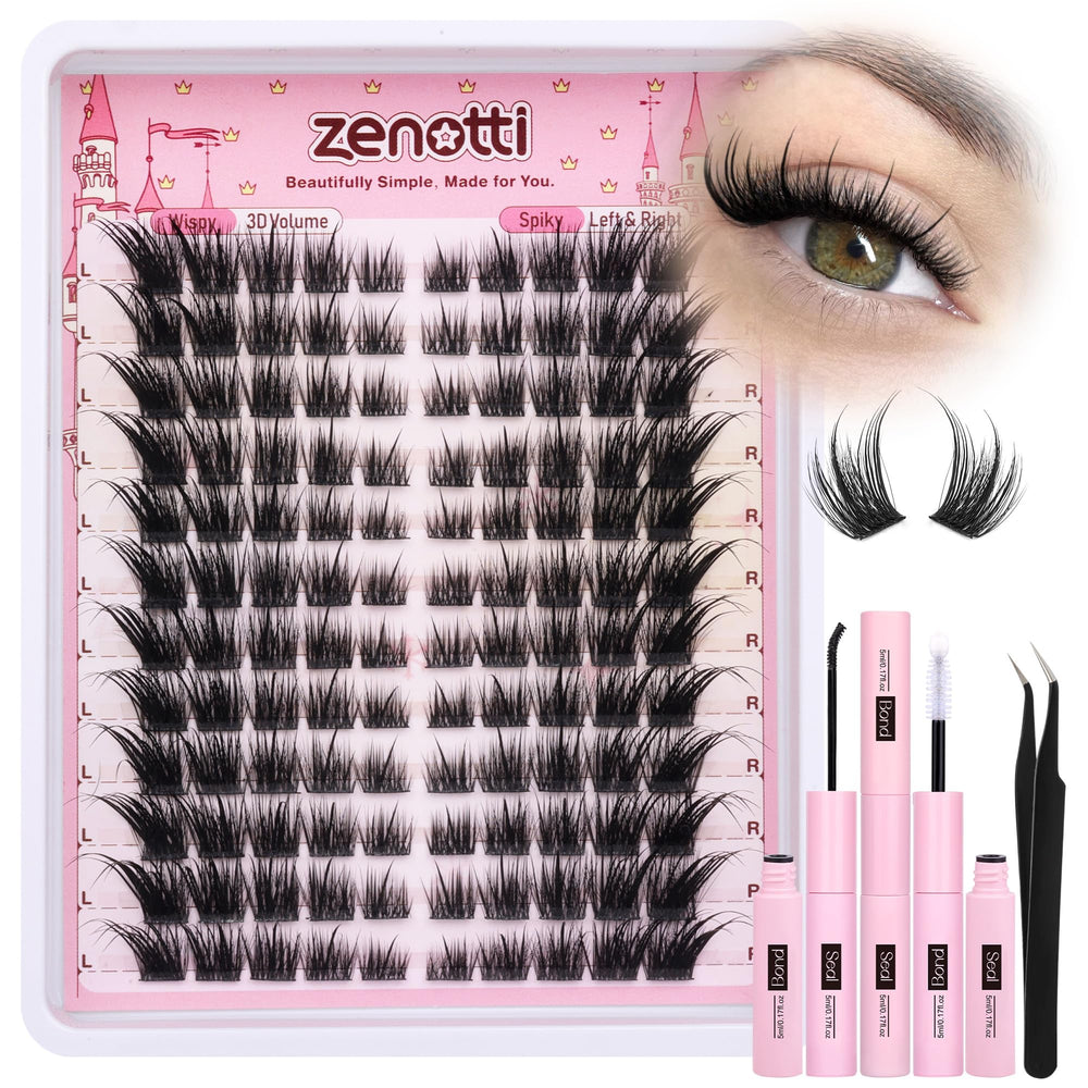 zenotti conjunto pestañas clusters ojos gato para un aspecto definido y duradero.