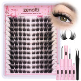 zenotti conjunto pestañas clusters ojos gato para un aspecto definido y duradero.