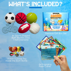 Bomba de baño ZenseMe con juguete escondido, ideal para juego activo en casa.