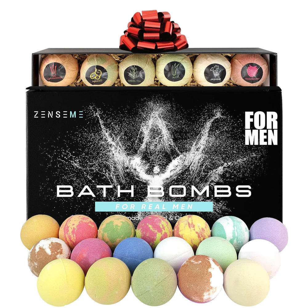 Bombe de bain ZenseMe ensemble 18 senteurs pour relaxation et hydratation.