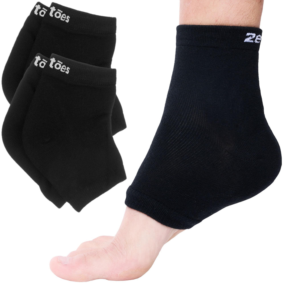 ZenToes calcetines gel hidratantes para talones secos durante la noche.