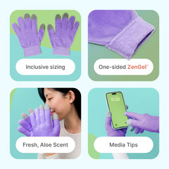 ZenToes guantes con vitamina E para hidratación nocturna