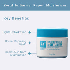 Etiqueta sin fragancia de Zerafite Barrier Repair para piel sensible.