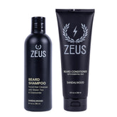 ZEUS set-lavage-barbe - ensemble de bouteilles 8oz, hydratant et revitalisant pour la barbe.