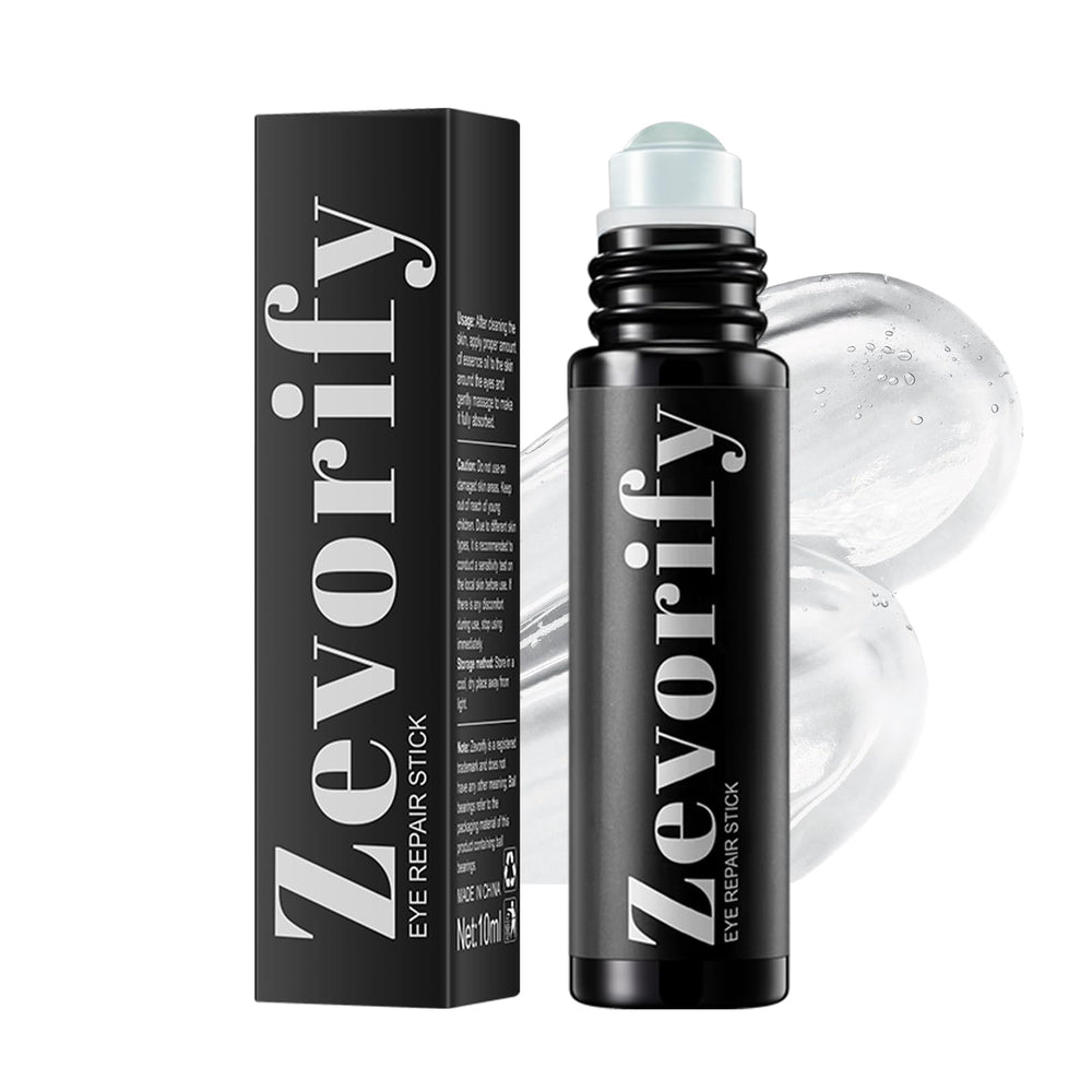 Zevorify barra reparadora de ojos con cafeína y rodillo para desfatigar la mirada.