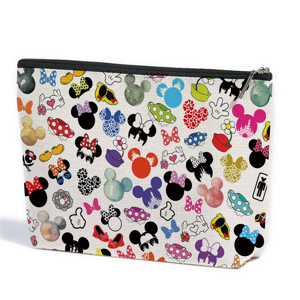 Bolso de maquillaje ZHAMEN con diseño de ratón, vista frontal para organización diaria