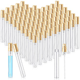 Flacon Zhehao mini pompe 10 ml en verre clair avec capuchon doré, idéal pour parfum.