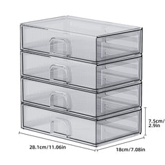 ZHIAI organizador acrilico para cocina, guarda especias y pequenos envases con visibilidad.