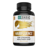 ZHOU Hairfluence bottle pour showing daily hair support