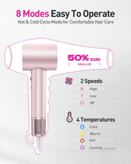 Zibtes detección de temperatura 110 veces por segundo protege el cabello