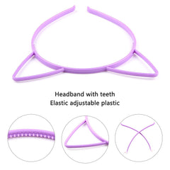 Diadema Zifengcer con orejas de gatito multicolor para mujeres, accesorio divertido para eventos.