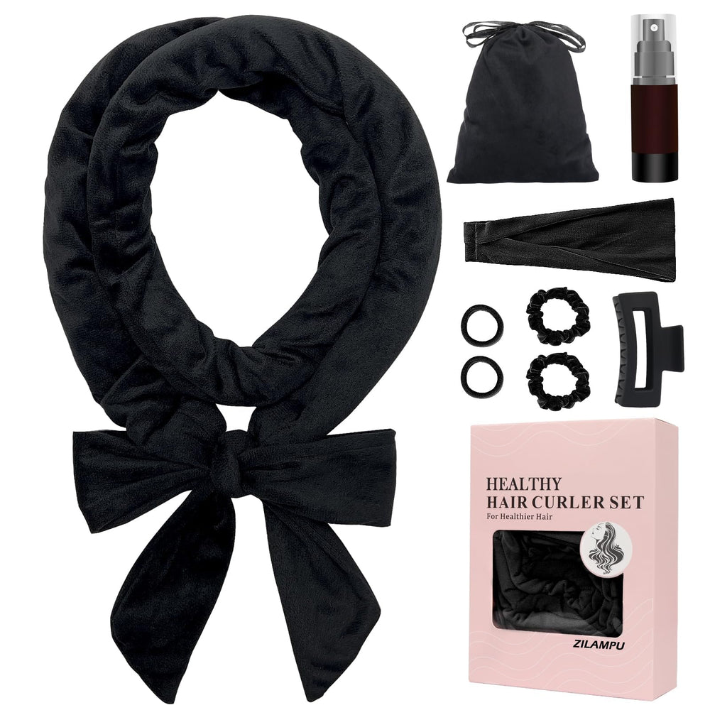 Banda ZILAMPU para cabello sin calor, rizos naturales al dormir.