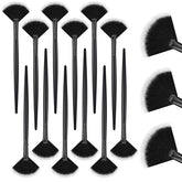 Conjunto Ziliny de 12 pinceles abanico faciales para múltiples tareas de belleza.