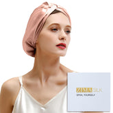 Gorro de seda ZIMASILK para dormir, reduce fricción y mantiene el cabello suave.