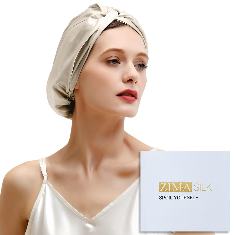 Gorro zimasilk de seda 22 Momme protege el cabello al dormir