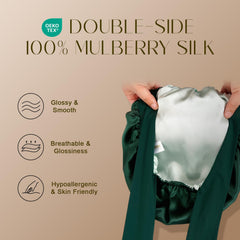 Tiras largas de ZIMASILK para comodidad nocturna.