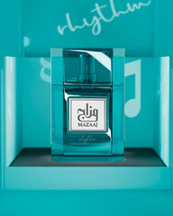 Zimaya Mazaaj Rhythm amber musk base for a warm, lasting trail.