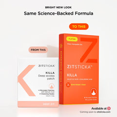 Kit ZitSticka KILLA con 4 parches y toallitas preparatorias para acné