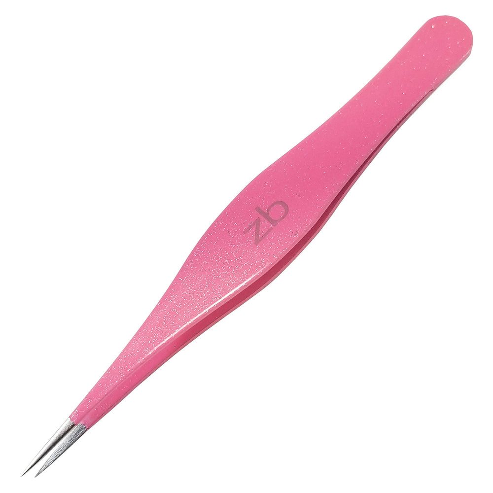 Pinzas Zizzili Basics para pelos encarnados con puntas finas, precisión para extracción suave.