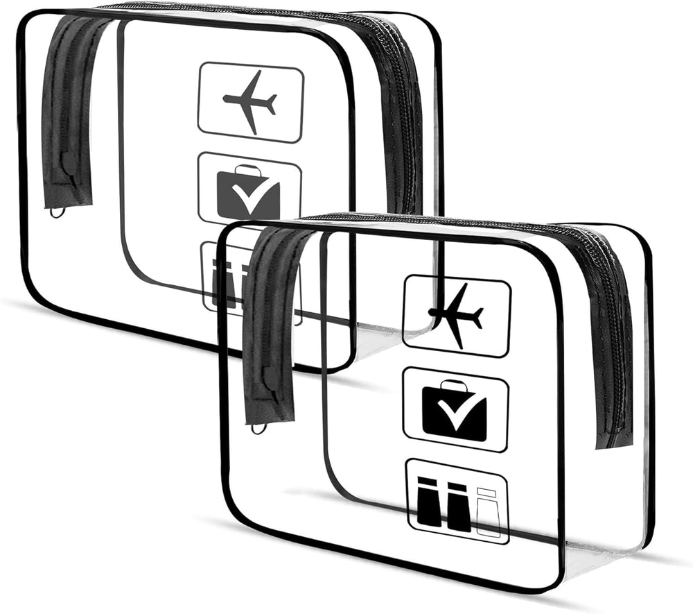Bolsa de aseo transparente ZLSSETEC para pasar la TSA con facilidad.