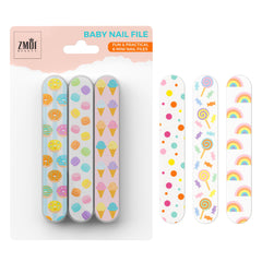 Lima ZMOI bebé mini emery amarillo para uñas delicadas y suaves