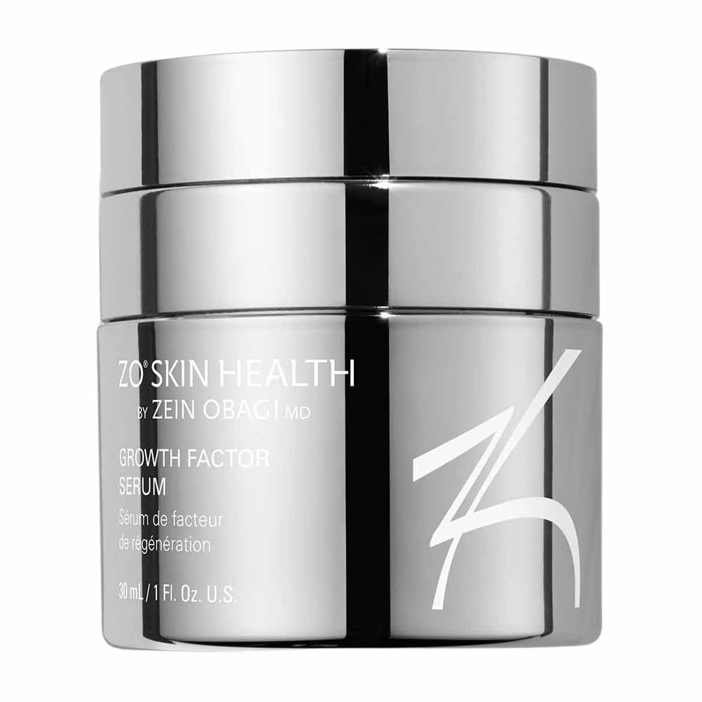 ZO Skin Health Suero Factor de Crecimiento Plus, botella, favorece hidratación y reparación suave de la piel.