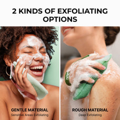 ZOMCHI bolsa exfoliante suave para piel sensible y niños