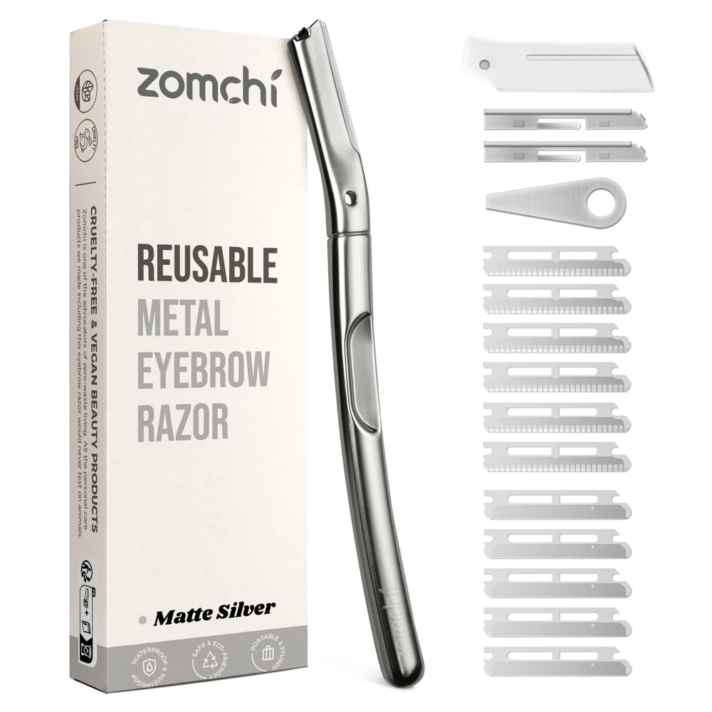 Herramienta ZOMCHI para dermaplaning con 11 cuchillas para exfoliar y suavizar la piel