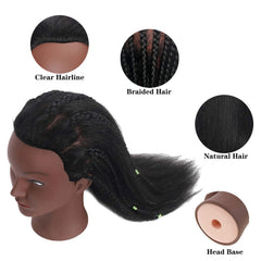 Incluye sujeción con pinza para fijar el cabello durante el peinado.