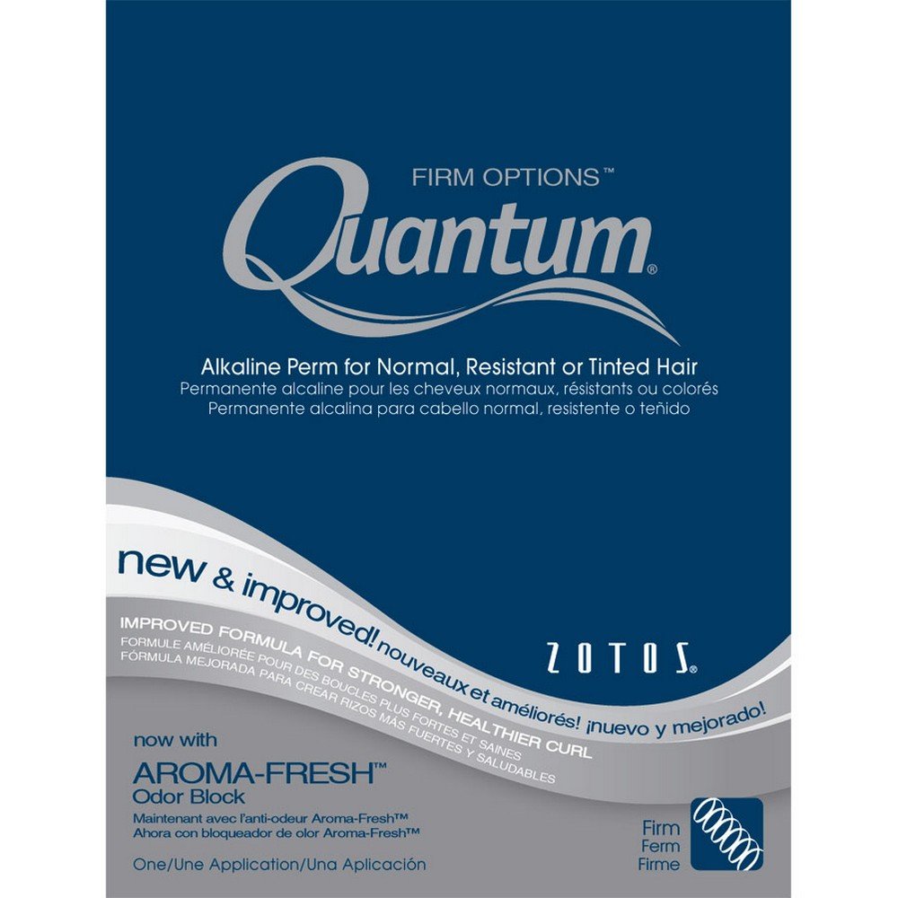 Zotos Quantum Firm: botella de tratamiento alcalino que aporta rizos firmes y con movimiento