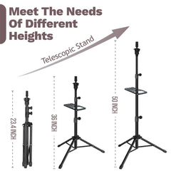 ZQIAN BEAUTY: cabeza de maniquí giratoria 360° para practicar cortes.