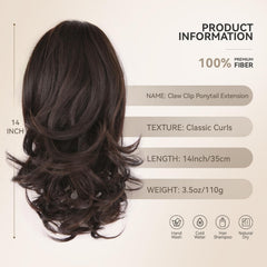 ZQIAN BEAUTY extensión con pinza, ombre marrón para realzar color.