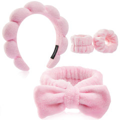Ztomine diadema burbuja para cabello, mantiene seco durante el cuidado facial.