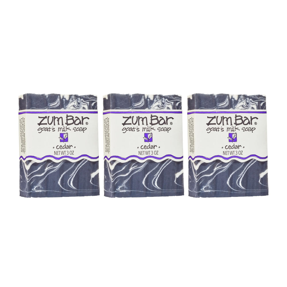 Zum barra jabón leche cabra cedro, empaque ecológico, ideal para baño diario.