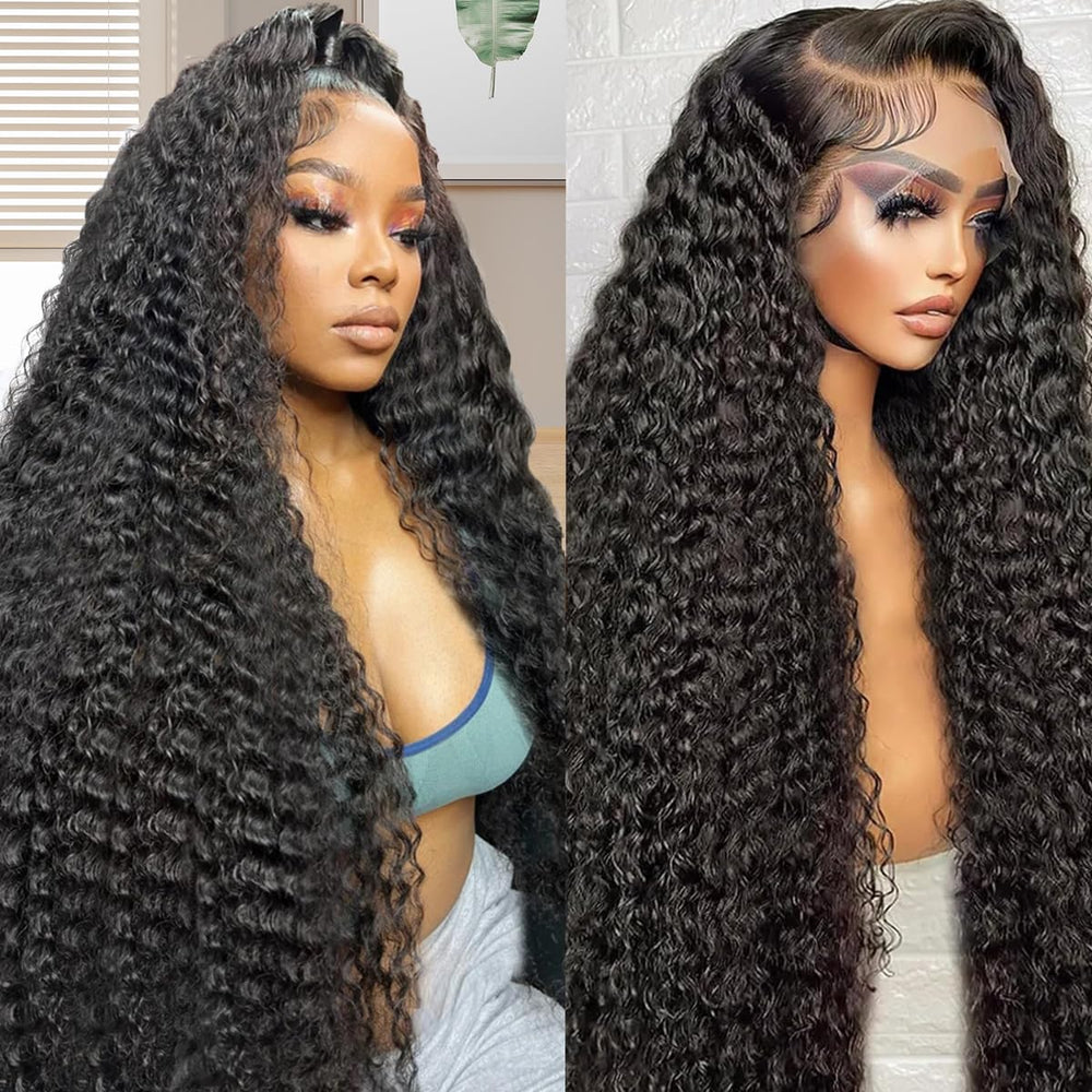 Peluca Zumuer con ondas profundas 13x6, apariencia natural para uso diario.