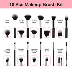 Pinceles Zutcogo para base y corrector con precisión