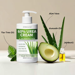 ZyraGloz crema urea 60% para rodillas, piel más suave