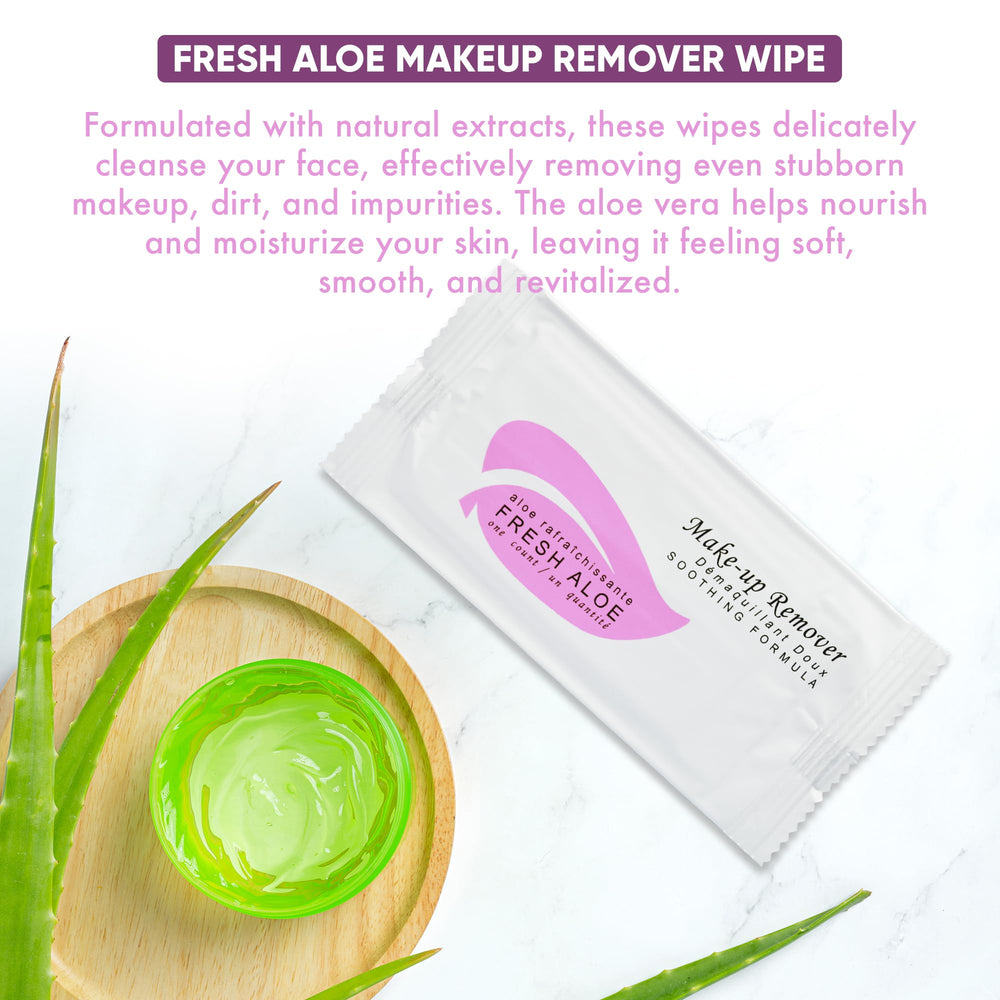 1-Shoppe All-in-Kit desmaquillante Aloe, toallitas compactas para organización de armarios.
