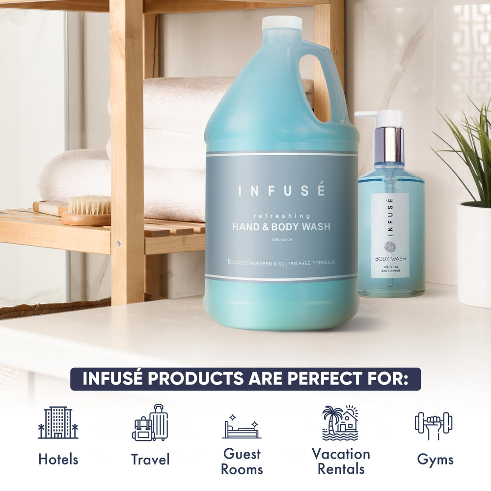 1-Shoppe All-in-Kit envase colorido ideal para áreas de hospedaje.