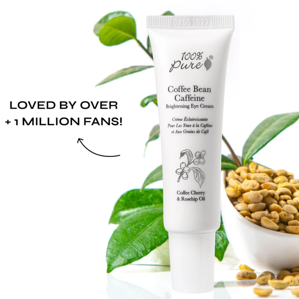 Uso diario recomendado para ojos cansados con 100% PURE.