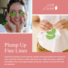 Bright Eyes Masks de 100% PURE permiten una aplicación rápida de 20 minutos.