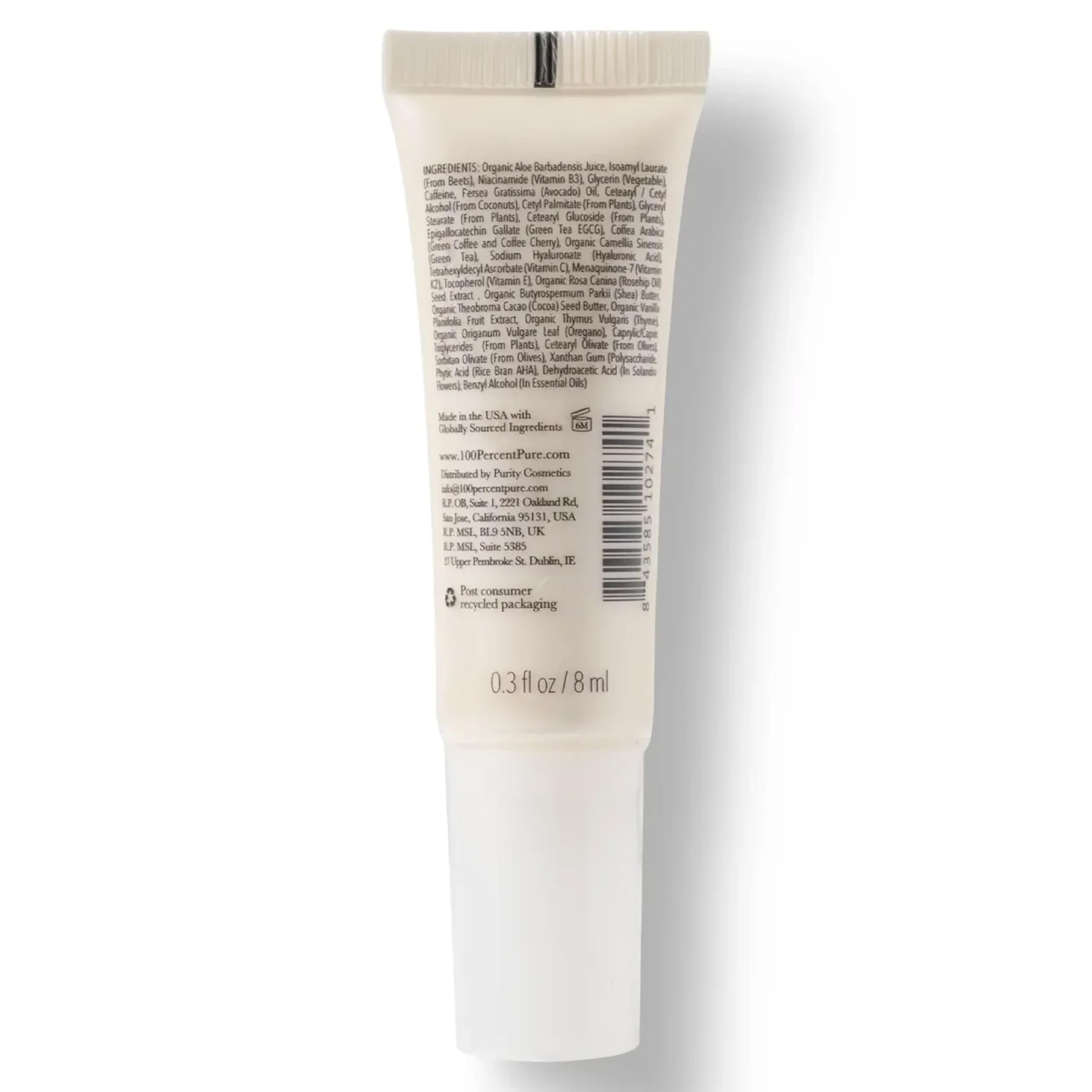 100% PURE Mini envase para tu bolso y rutina de día.