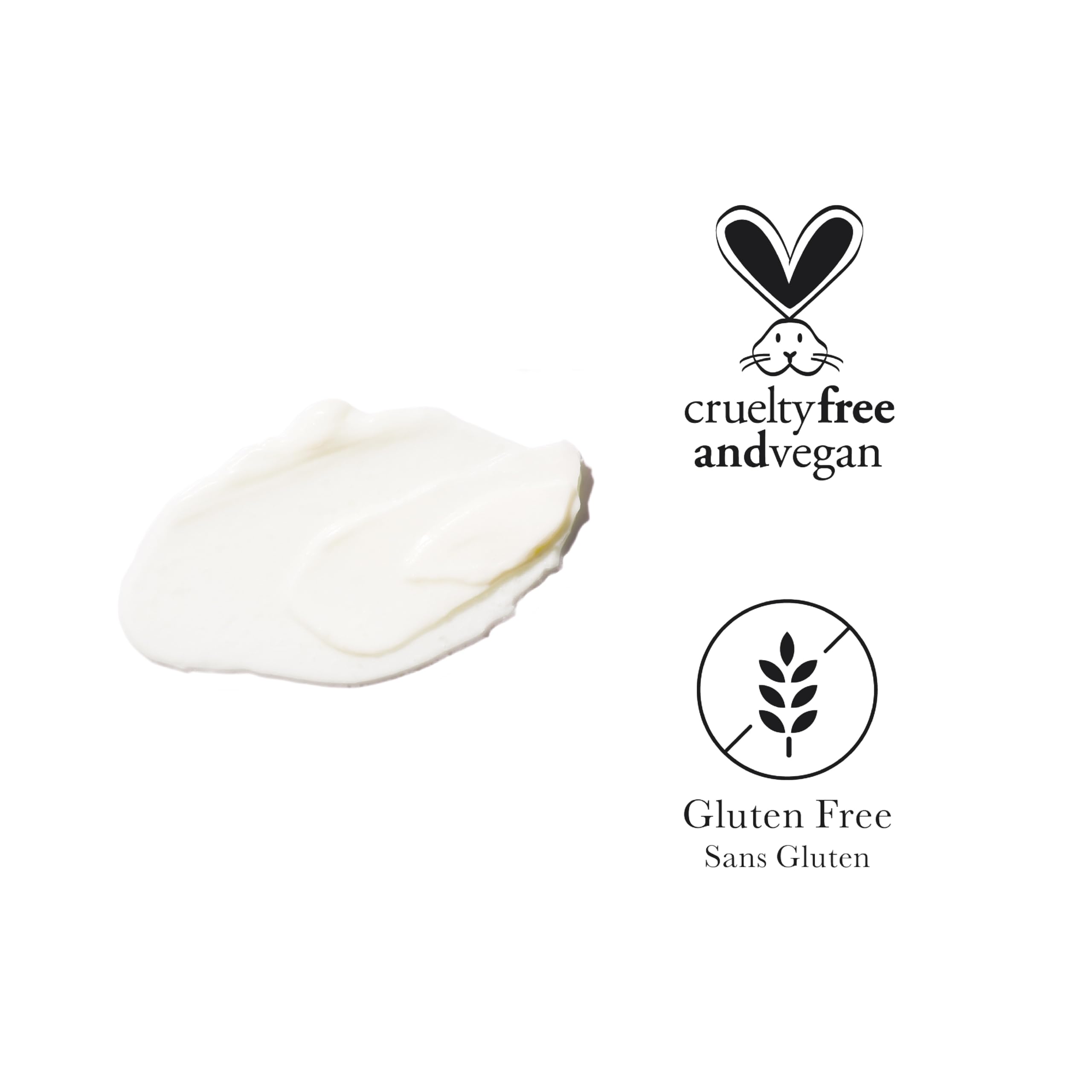 Absorción rápida de la crema de ojos 100% PURE en la piel.