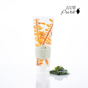 Champú 100% Pure kelp-menta, aporta brillo y textura natural.