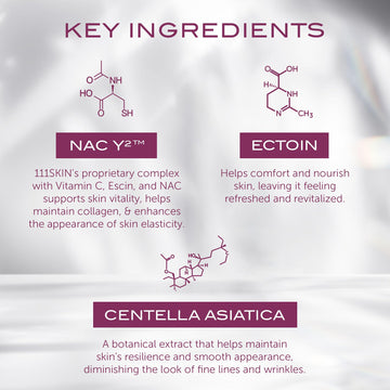 111SKIN Y Theorem aplicación de 20 minutos para confort facial.