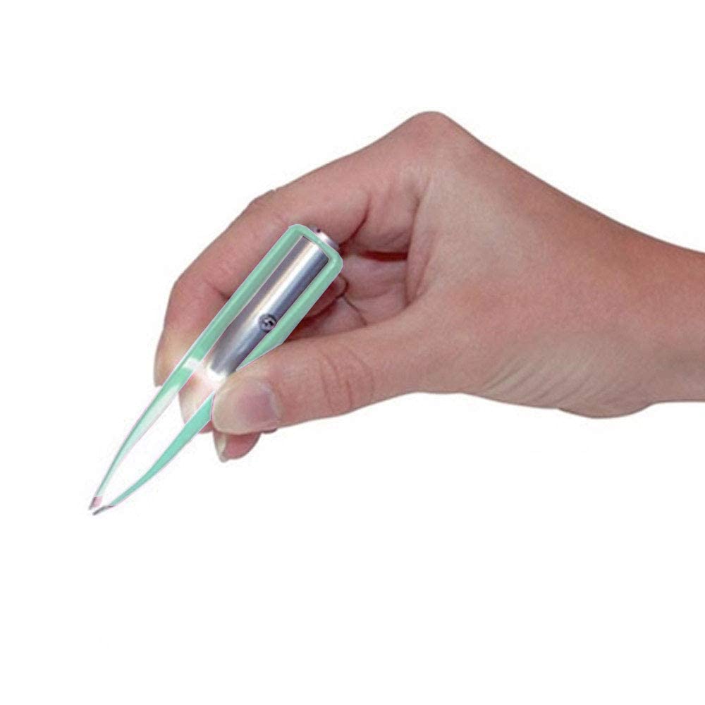 Pinzas iluminadas 1st Choice para cejas y pestañas con iluminación precisa