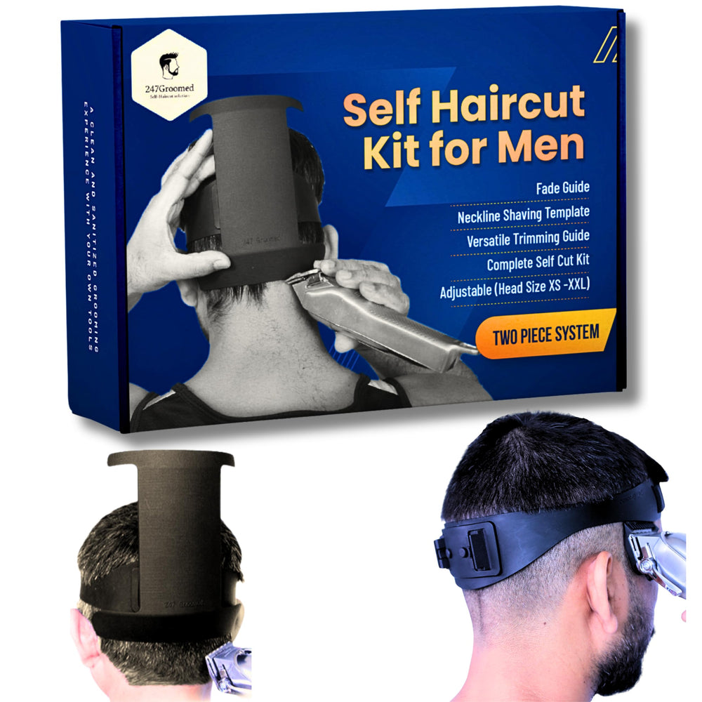 247 Groomed kit auto corte cabello hombre: guía de corte precisa para casa
