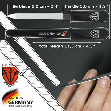 3 Swords Germany: lima de uñas en acero inoxidable para uso diario.
