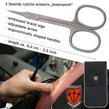 3 Swords Germany case included for clean, portable storage.