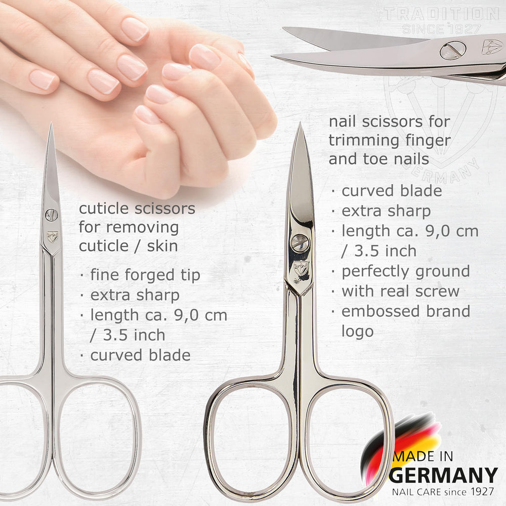 3 Swords Germany tijeras cutícula, precisión para uñas limpias
